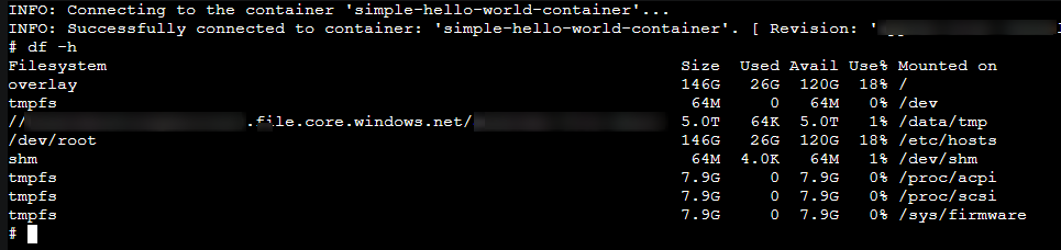 Storage volume check